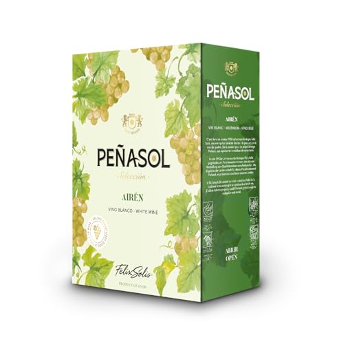 Peñasol Airen Bag in Box Blanco Varietal - Paquete de 4 x 3000 ml - Total: 12000 ml