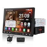 ATOTOMOVE A5L Ultra 10.1インチ シングル＆ダブルDIN対応 Androidカーオーディオ バックカメラ＆OBD2スキャナー付き、2G+32G ワイヤレスCarPlay／Android Auto対応 フローティングQLEDタッチスクリーン、LRV、WiFi/Bluetooth搭載