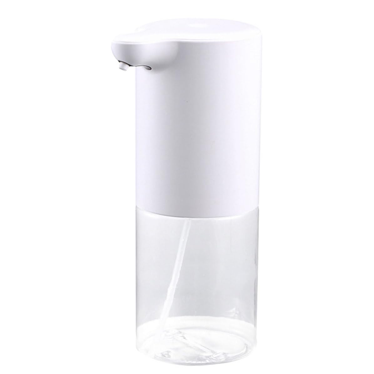 Dispensador Automático de Jabón Líquido Abs por Inducción Infrarroja 320ml Blanco, sin Contacto, sin Batería, para Baño y Aseo de Oficina