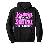 Funny Kawaii On The Street Senpai In The Sheets Anime Pun Pullover Hoodie