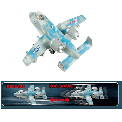 Image of DEUSON ECOM Airplane Airbus Toys for Kids Diecast Aeroplan Aircraft Scale Model Light Sound Pullback