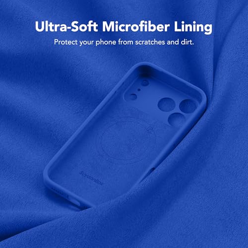 Image of Magnetic for iPhone 17 Pro Max Case, Compatible with MagSafe, [Full Camera Protection][Screen Protector] Silicone Shockproof Protective Phone Case for iPhone 17 Pro Max 6.9 inch, Klein Blue