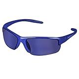Smith and Wesson Safety Glasses (21301), Equalizer Safety Eyewear, Blue Mirror Lens, Blue Frame, 12 Pairs/Case