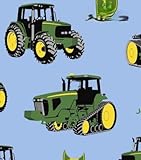 Spings Creative J. Deere Tractor Texture Tractors Sold by The Yard 100% Cotton