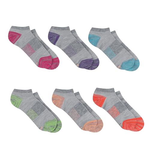 Image of Hanes Women's Socks, Lightweight Breathable Socks, No Show and Super No Show, 6-Pack
