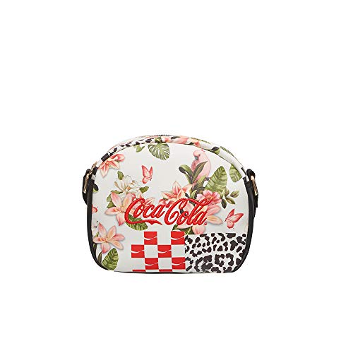 Bolsa Transversal Coca-Cola, Feminina Patchwork, Tam Único