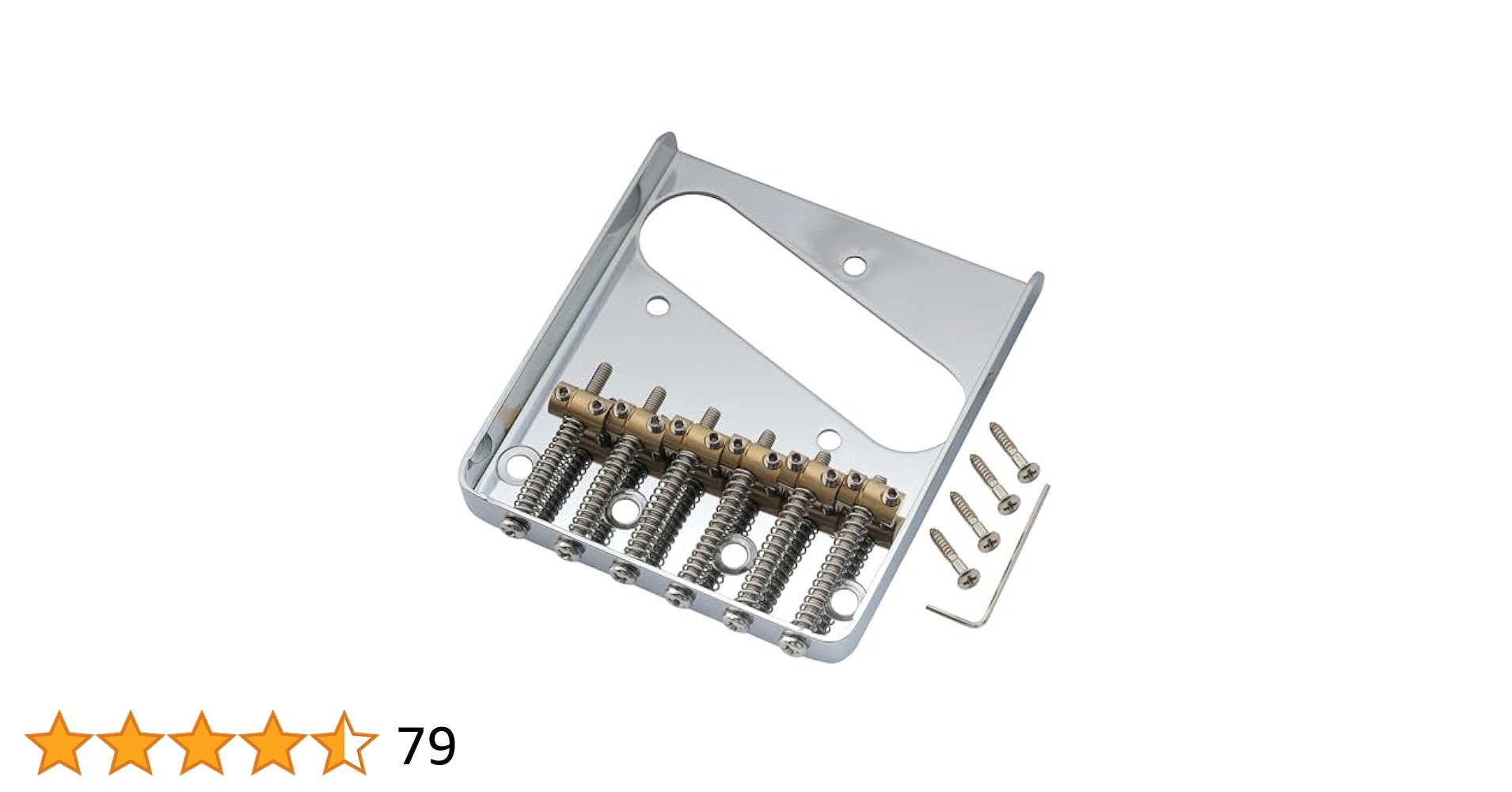 テレキャスター用ブリッジ(inch size) Amazon.com: Musiclily Pro 54mm 6-Saddle Vintage Tele Bridge