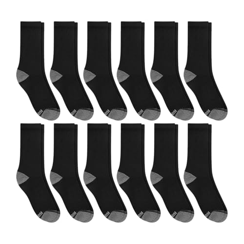 Image of Hanes Men's Socks, Active Cool X-temp Lightweight Moisture-wicking Cushioned Ankle, Crew and No Show, 12 and 14 Pair Packs