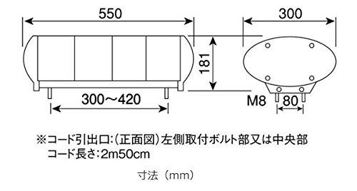 Amazon | 小糸製作所/KOITO 黄色散光式警光灯 24V M型 55型(幅550mm