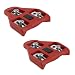 BV Bike Cleats Compatible with Look Delta (9 Degree Float) - Indoor Cycling & Road Bike Bicycle Cleat Set