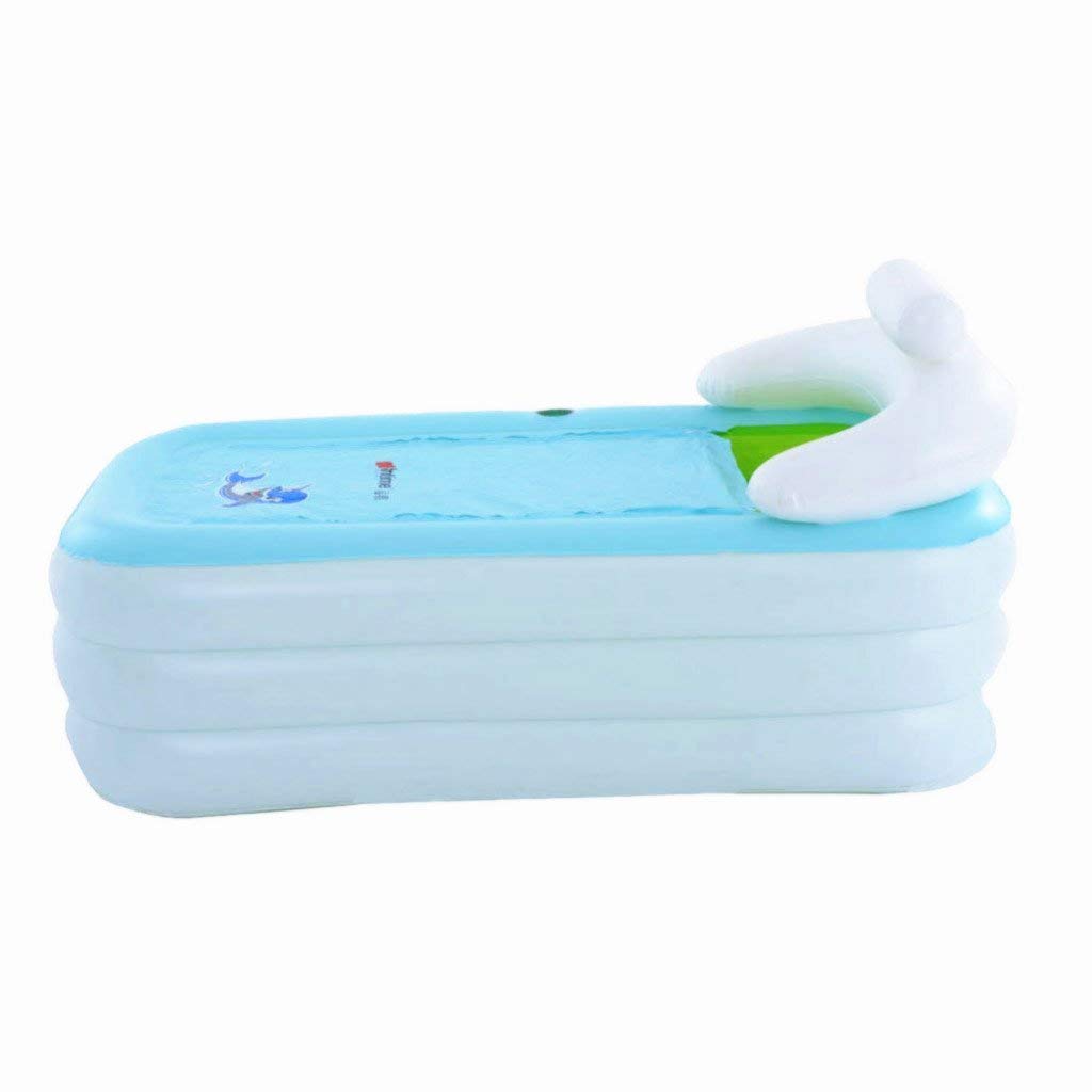 Baignoire Pliable Gonflable Épais Chaude Adultes Spa, Enfants Piscine Gonflable, Blanc