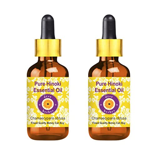 Huile essentielle de Hinoki pure Deve Herbes 100ml x 2 avec compte-gouttes