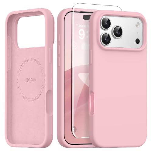 Coque iPhone 17 Pro Max GONEZ silicone liquide compatible MagSafe