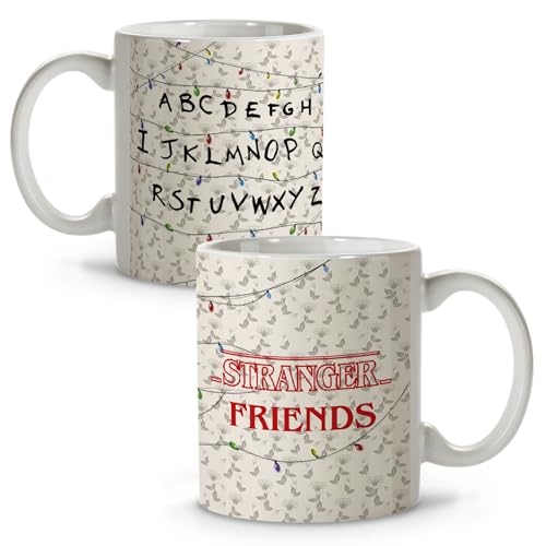Stranger Friends Keramiktasse Frühstückstassen originelle Geschenke für Damen und Herren originelle Freunde Details Arbeitskollegen Geschenk für Freundin Geburtstag Geschenk für Damen