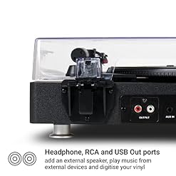 Jam Audio Spun Out Platine Bluetooth – Lecteur vinyles 33 tours, 45tours et 78 tours – Entraînement par 3 courroies pour… - Les Beatles, Paul McCartney, John Lennon, RIngo Starr, George Harrison Jam Audio Spun Out Platine Bluetooth - Lecteur vinyles 33 tours, 45tours et 78 tours - Entraînement par 3 courroies pour… – Image 6