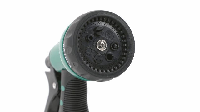 Relaxdays Spiralschlauch 10m - Flexibler Gartenschlauch Mit Brause 7 Strahlarten