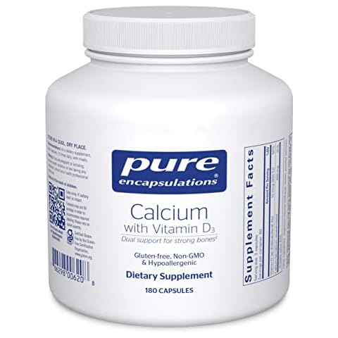 Pure Encapsulations Calcium with Vitamin D3 | 180 Capsules Cover
