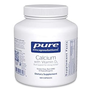 Pure Encapsulations Calcium with Vitamin D3 | Dietary Supplement to Support Bone, Colon, and Cardiovascular Health* | 180 Capsules