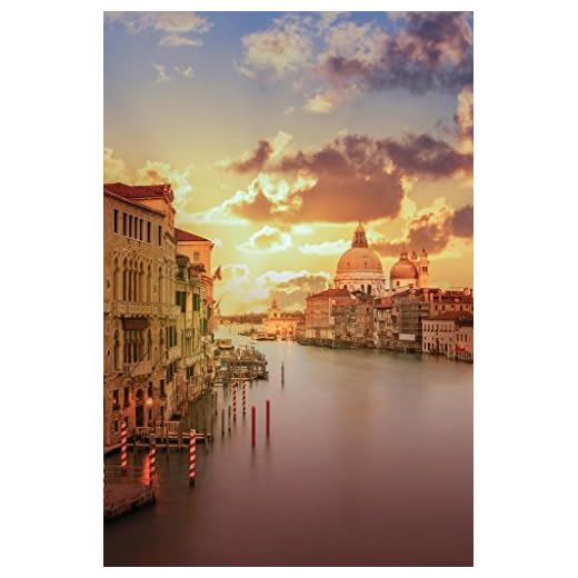 The Grand Canal at Sunset Venice Italy Photo Photograph Cool Wall Decor Art Print Poster 24x36