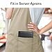 Forvencer Server Book, 2 Zipper Pocket, Server Books for Waitress, Waitress Book for Servers, Fits Waitress Apron, Guest Book, Waitress Accessories, Serving Book,Receipt Holder, Black