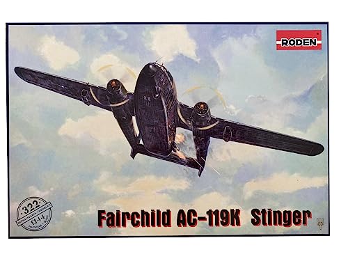 Fairchild AC-119K Stinger Roden RD322 réplique miniature ultra détaillée 1/144