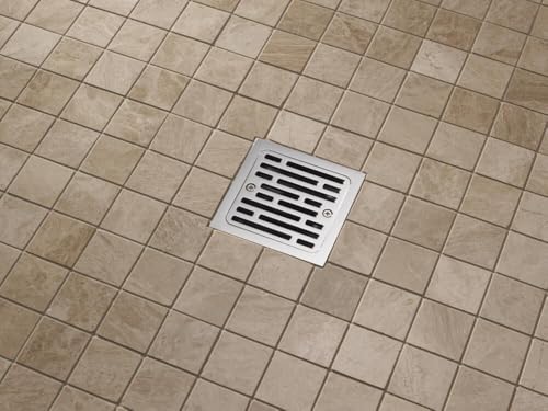 Image of Delta DT062412 4 inch Tile-in Square Shower Drain - Chrome