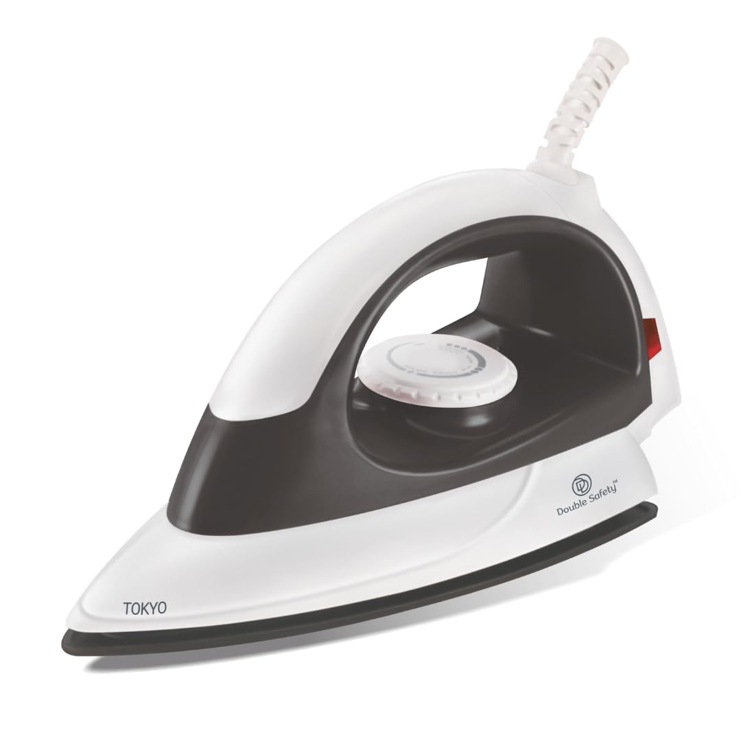 Tokyo Dry Iron 1000 watts | Premium Press | Electric iron for clothes | Non-stick soleplate coating| Powerful Heating | Perfect for gifting | Premium Iron | Black | Overheat Protection-image-14