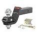 CURT 45143 RockerBall Cushion Hitch Ball Mount, 7,500 lbs 2-Inch Diameter, 2-in Shank, 3