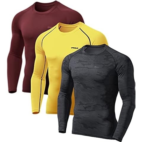 TSLA Men's Cool Dry Fit Long Sleeve Compression Shirts Cover