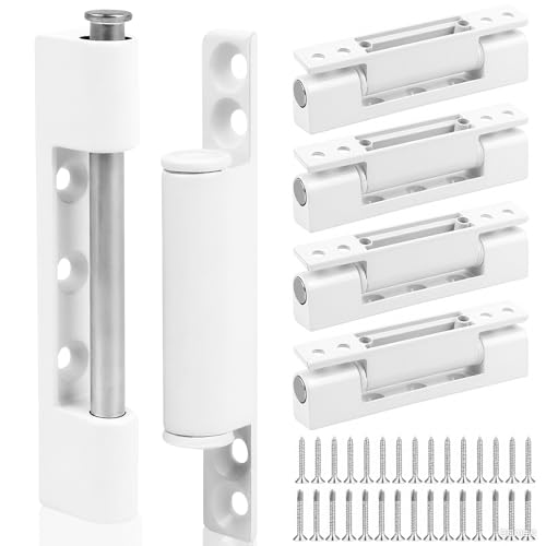 Niuny Bisagras para Puertas 5pcs Bisagras Puertas Madera 95 x28x13mm Bisagra Puerta de Aleación de Zinc Bisagra de Ventana de Blanco Con Tornillos Accesorios de Ventana para Puerta Armario Ventana