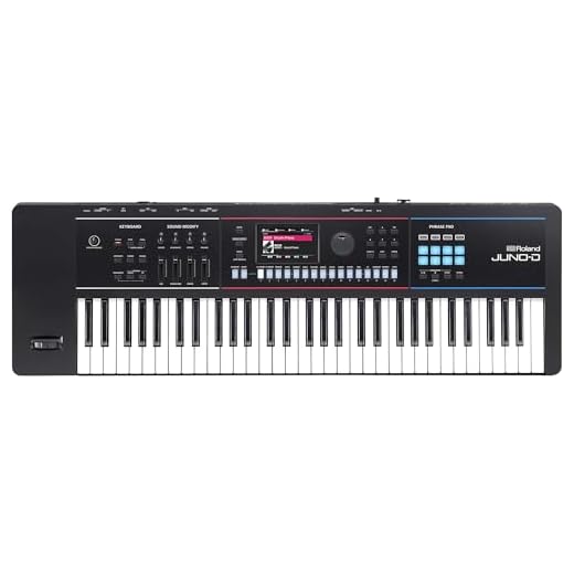 Sintetizador Roland JUNO-D6 | Teclado de 61 notas con acción de sintetizador | Generador ZEN-Core con más de 3.800 sonidos integrados | Intuitivas herramientas creativas | Interfaz de audio/MIDI USB-C