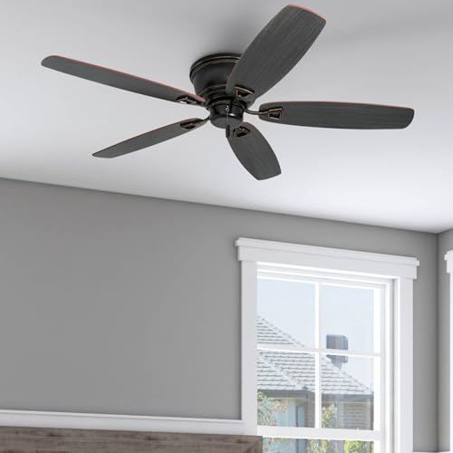 Honeywell Glen Alden 52 Inch Flush Mount Ceiling Fan, Oil Rubbed Bronze - image 7