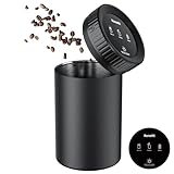 RoneKit Vacuum Coffee Canister, 1.6L Airtight Food Storage Container, Automatic Stainless Steel Coffee Canister, Food Storage Containers - Coffee Containers