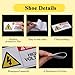 Elegaperma 6 Sheets High Voltage Warning Stickers, 4X2IN Industrial Strength Adhesive Durable PVC Electric Panel Labels Stickers,Compliant Danger Caution Sticker for Equipment Electrical Panel