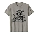 Cat Chef Cooking Fish Design Men Women Girls Kids T-Shirt
