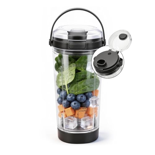 Replacement Cup for Ninja Blast Portable Blender,18 oz Vessel with Sip Lid & Base Cap, BPA-Free, Dishwasher Safe, Compatible with Ninja Blast Portable Blender BC100 Series BC151 Series Series by Dxiocli - Used condition - US$16.12