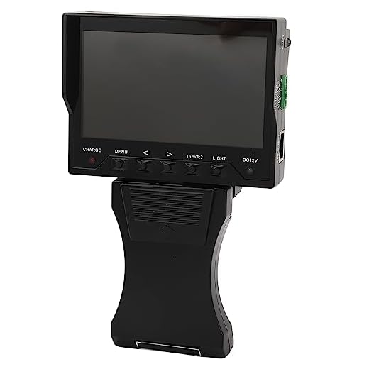 Monitor de Câmera de CFTV, Testador de CFTV Portátil de Tomada UE 100-240V Bateria de 4000mAh para de TV de Circuito Fechado
