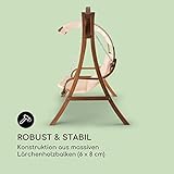 Gartenschaukel Hängesessel Hollywoodschaukel Sitzfläche praktisches Sonnendach - 4