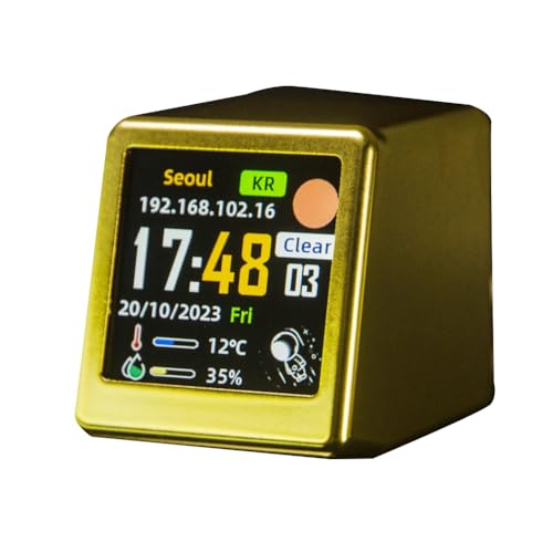 Reloj digital con termómetro y humedad para regular tu habitación 2