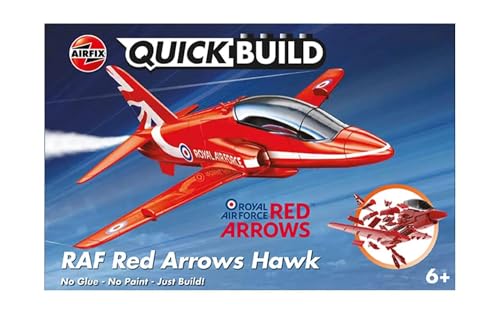 Airfix-J6018 Raf Red Arrows Model Kit, Colore Rosso, J6018