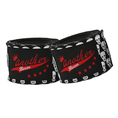 Vendas de boxeo con estampado de calavera para artes marciales mixtas, 10 pies, equipo de protección elástico para Muay Thai, artes marciales mixtas y boxeo, competición de entrenamiento deportivo