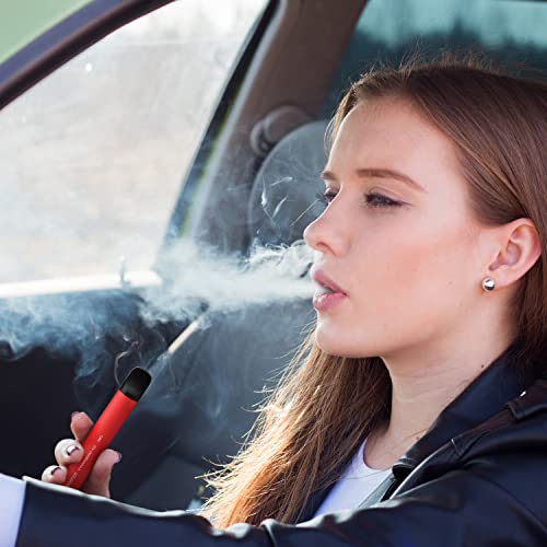 Smorter E Zigarette, 5 Stücke Einweg Vape E Zigarette, 450mAH E Zigarette mit Fruchtgeschmack, ohne Nikotin(Eis Wassermelone+Eis Blaubeere+Eis Erdbeere+Eis Minze+Eis Zitrone Geschmack) – Bild 8