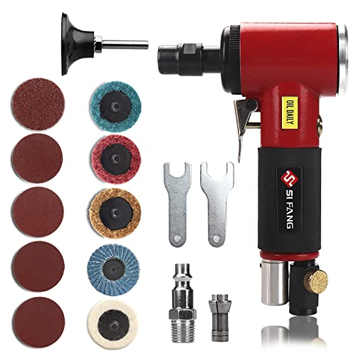 SI FANG 16 Pcs Air Die Grinder Kit Right Angle Die Grinders with 1/4