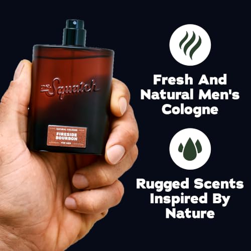 Image of Dr. Squatch Natural Cologne for Men - Scent-Lock Technology and Sustainably-Sourced Ingredients - Fireside Bourbon Cologne (1.7 fl oz)