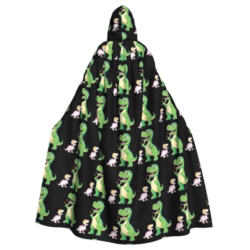 WHJSSF Little Dinosaur sends Candy Printing Halloween - Capa con capucha para adultos para varios entornos de fiesta y carnaval