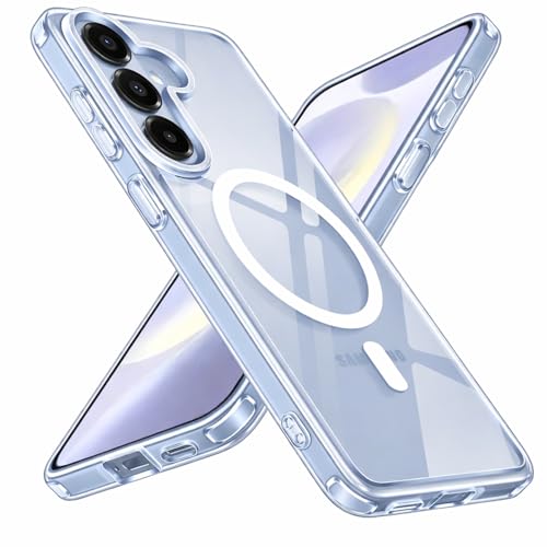 Image of DIZORO Magnetic Compatible with Samsung Galaxy S26 Plus 5G Case Clear [Compatible with MagSafe][Anti-Yellowing][Built-in 4 Airbags][Military Grade Protection] Samsung S26 Plus Phone Back Cover
