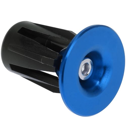 DOITOOL Embouts de Guidon de Vélo VTT Facile en Alliage D'aluminium M4x34mm Paire Bleue Compatibles Guidons 22-24 Mm Accessoires Vélo pour VTT, Route et Pliants