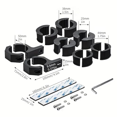 Soportes de montaje de aluminio resistente para barras led 2