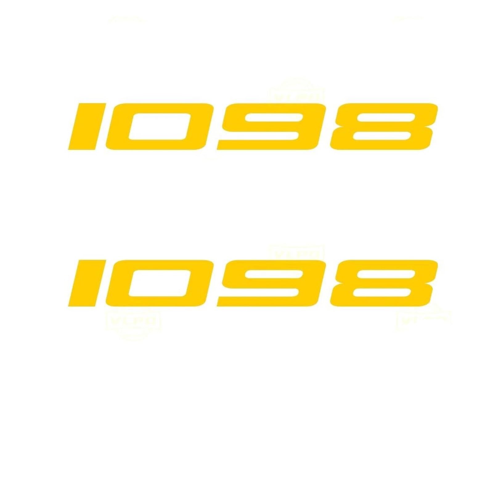 Decoration for Ducati 1098 1098S 1098R 2007 2008 2009 Glow Stickers Waterproof Reflection Decals Decoration(Gold)