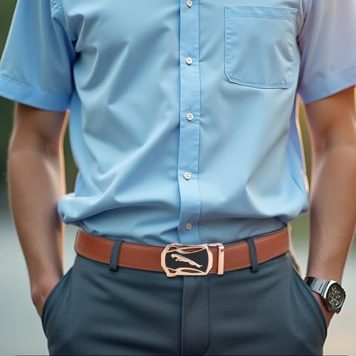 Image of ZORO Men's Vegan Leather Belt for Men, Formal /Casual,Autolock| Fit on up to 38 Inches Waist size (Free Size)